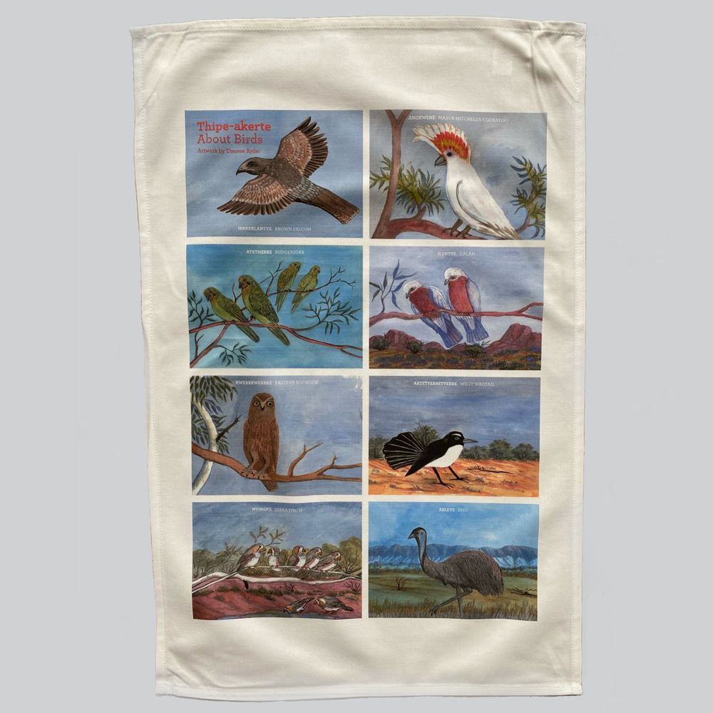 Teatowel - Thipe-Akerte (About Birds)