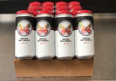 Social Butterfly Apricot full case (24 x 16oz. cans)
