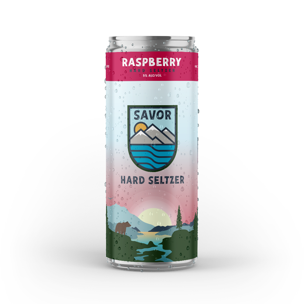 Savor Hard Seltzer: Raspberry Full Case (24 x 12oz. cans)