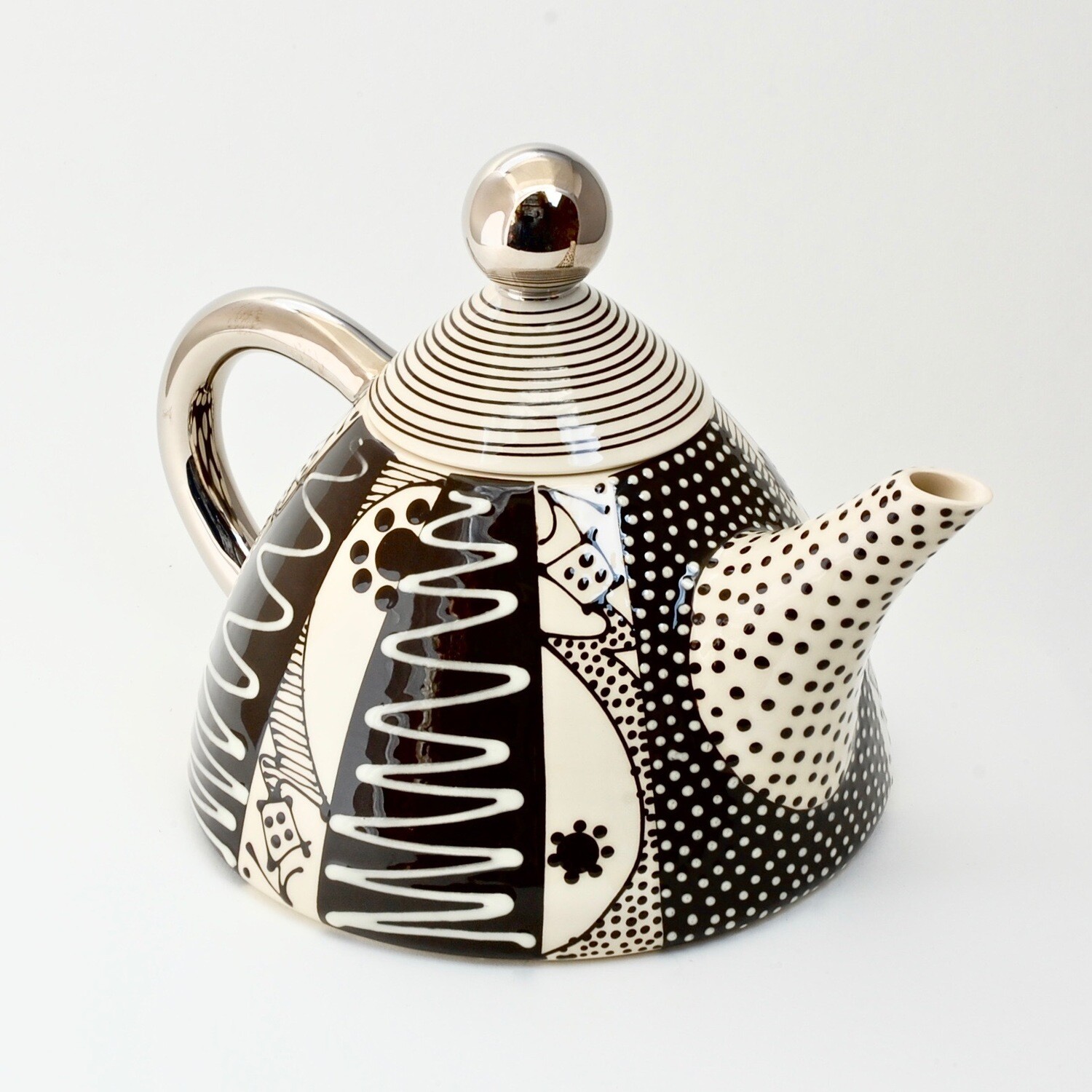 White Wiggle Teapot