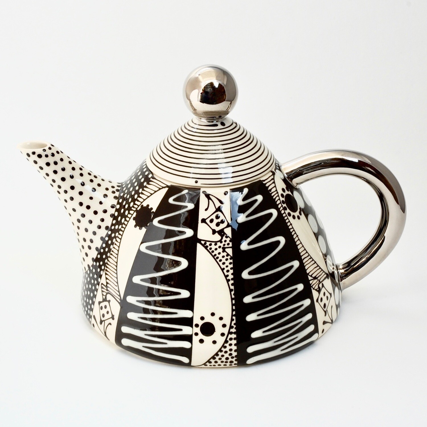 White Wiggle Teapot
