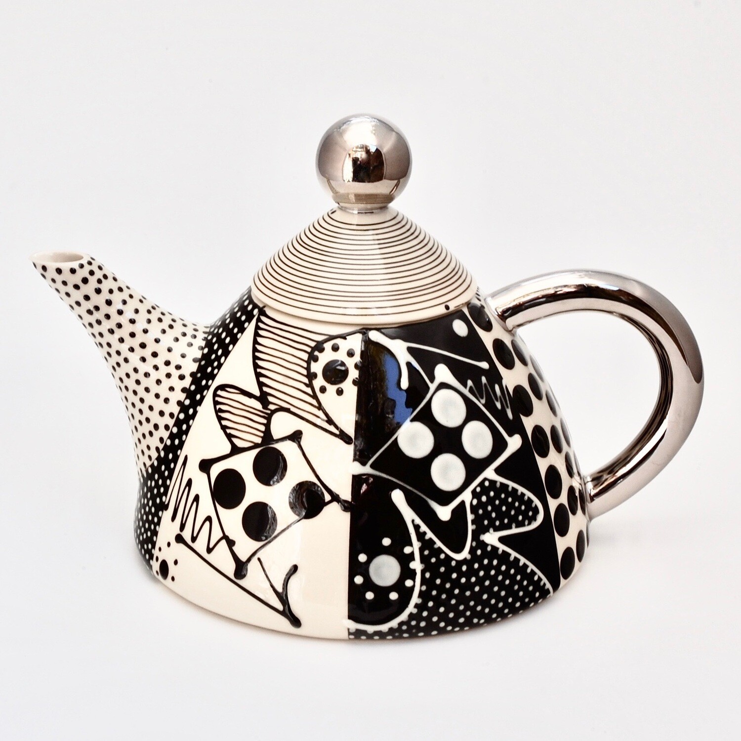 Vertical Stripe Teapot