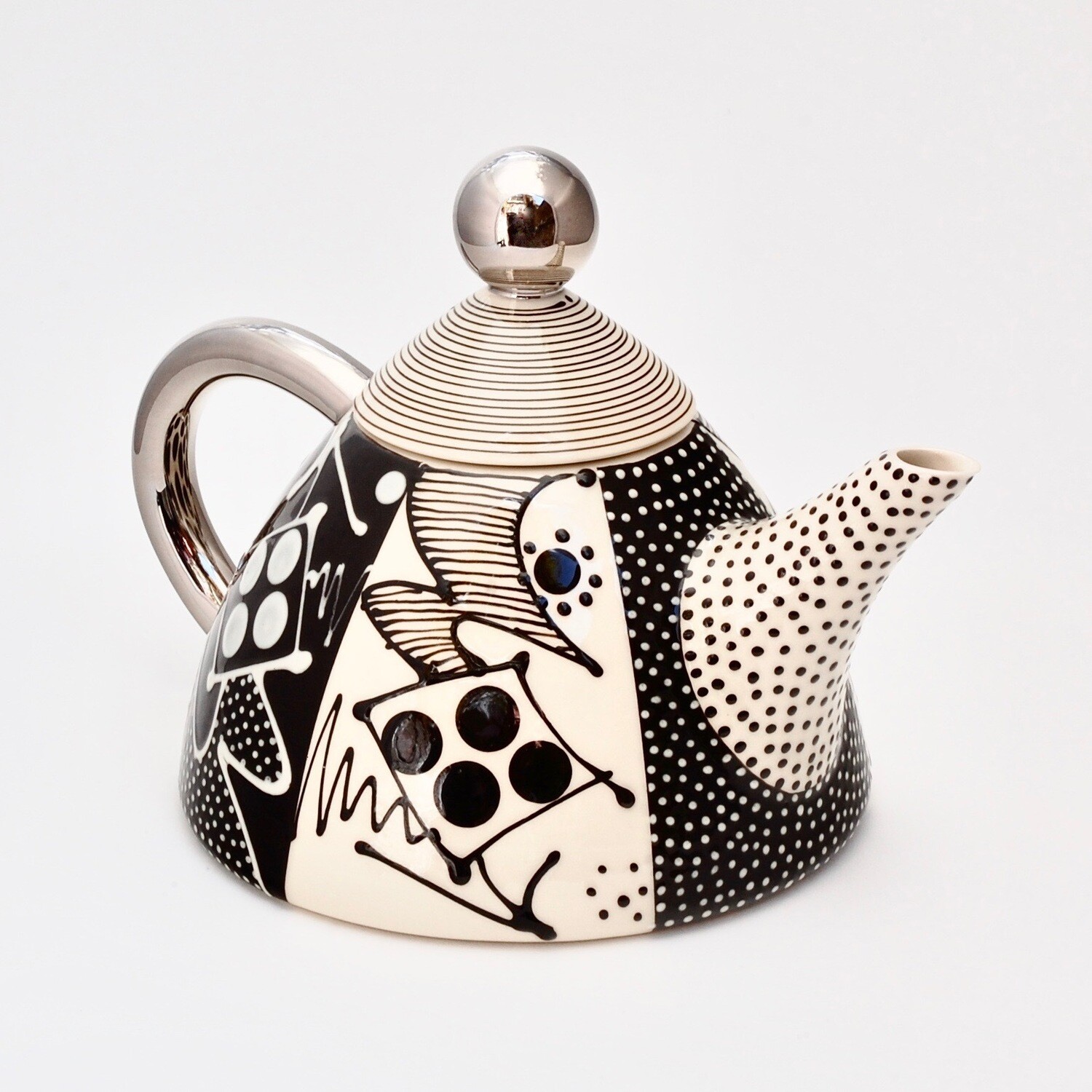 Vertical Stripe Teapot