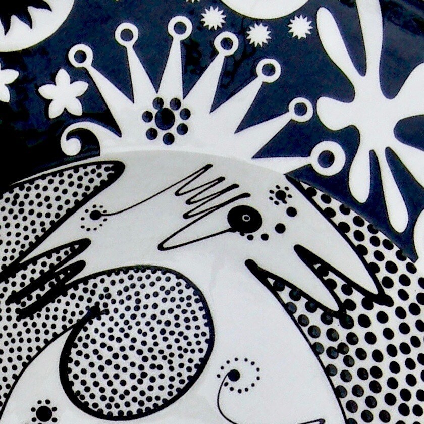 Giant Motif Japanese Clouds Platter