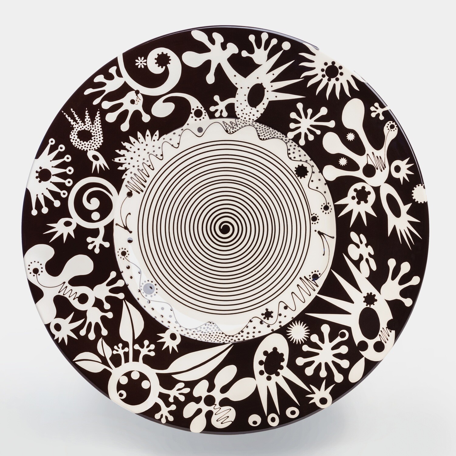 Giant Motif Spiral Platter (can be wall mounted)