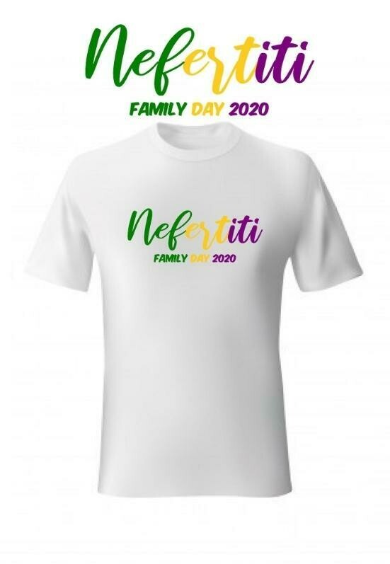 White Krewe of Nefertiti Family Day 2020 Inaugural Parade T-Shirt