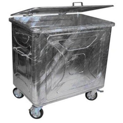 800L Stahlcontainer - 4Rad(Drehbar mit Bremse) 800L Stahlcontainer - 4Rad(Drehbar mit Bremse)