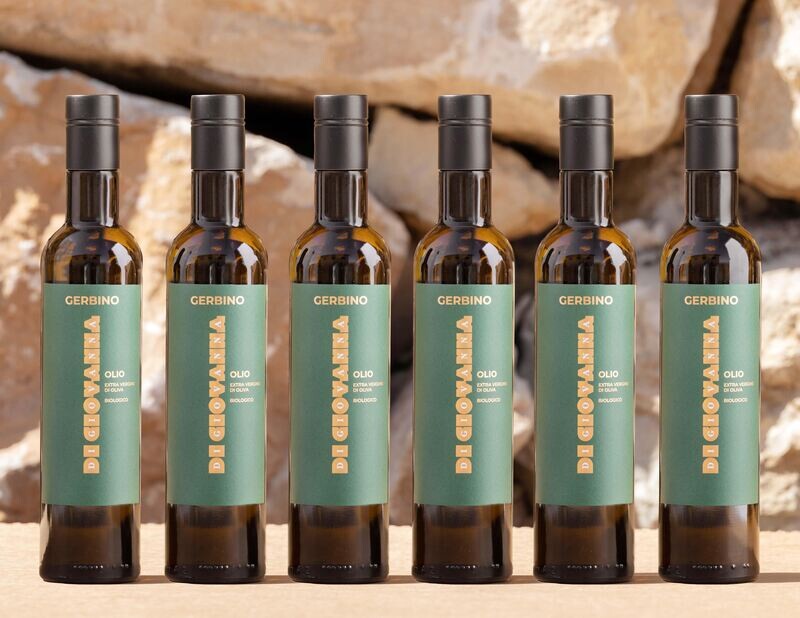 Gerbino Organic Extra Virgin Olive Oil 6 pack (500 ml. bottle)