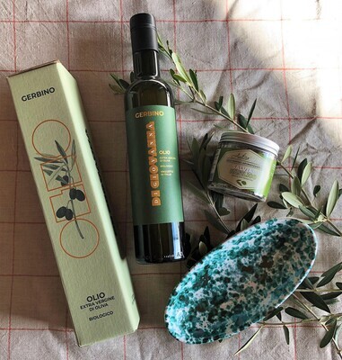 &#39;Made in Sicily&#39; Olive Oil Gift Set - Green