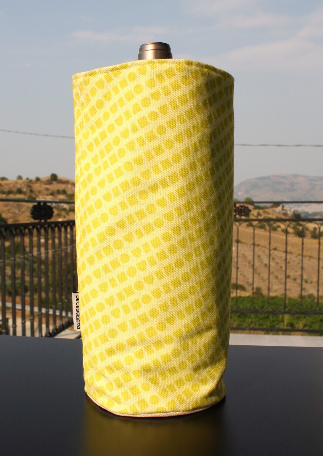 VINO Print Wine Cooler by Elena Scarlata – Sicilian Sun Yellow