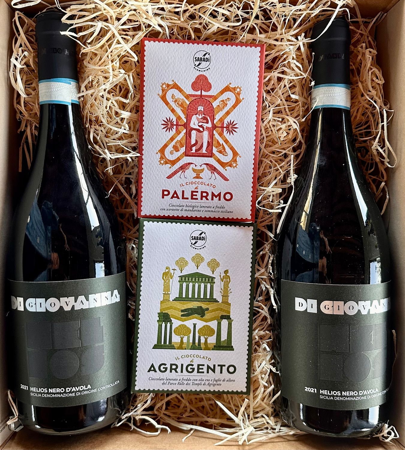 Nero d&#39;Avola &amp; Chocolate Gift Box