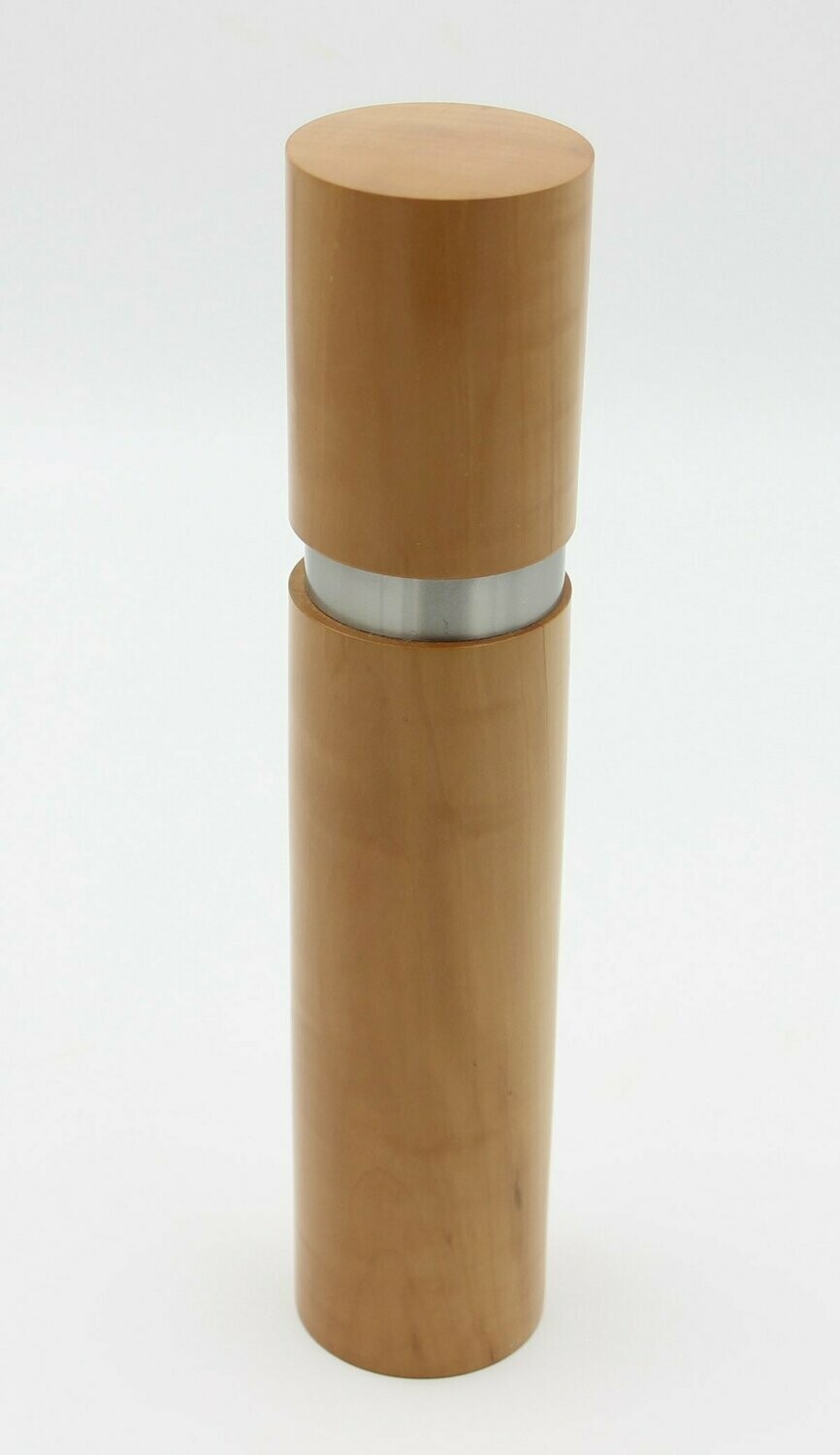 Gewürzmühle aus gedämpfter Birne mit Edelstahlring