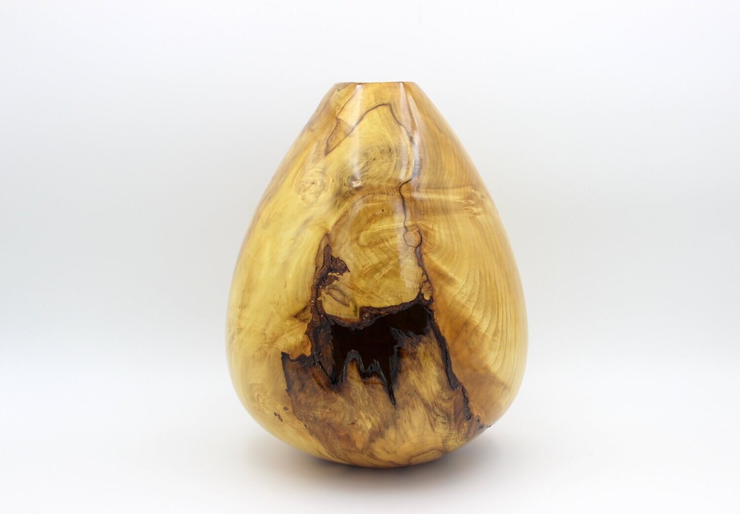 Vase aus Ahorn-Holz