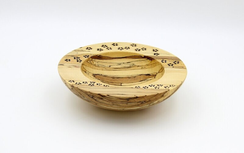 Schale Schale "Fine Arts" aus gestockter Buche