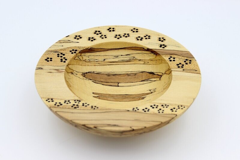 Schale "Fine Arts" aus gestockter Buche