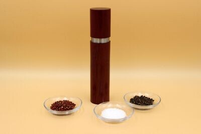 Gewürzmühle aus Amaranth mit Edelstahlring Gewürzmühle aus Amaranth mit Edelstahlring