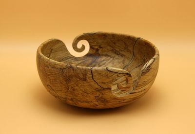 Wolle-/ Garnschale aus gestockter Buche Wolle-/ Garnschale aus gestockter Buche