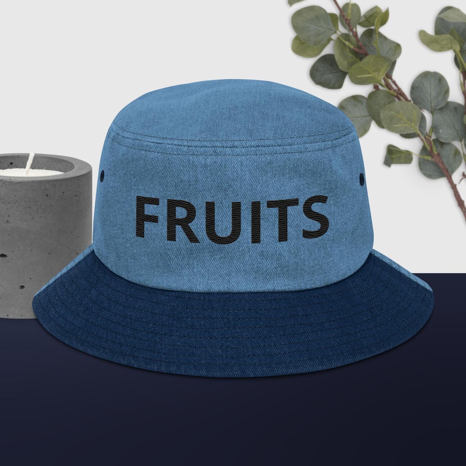 Denim bucket hat