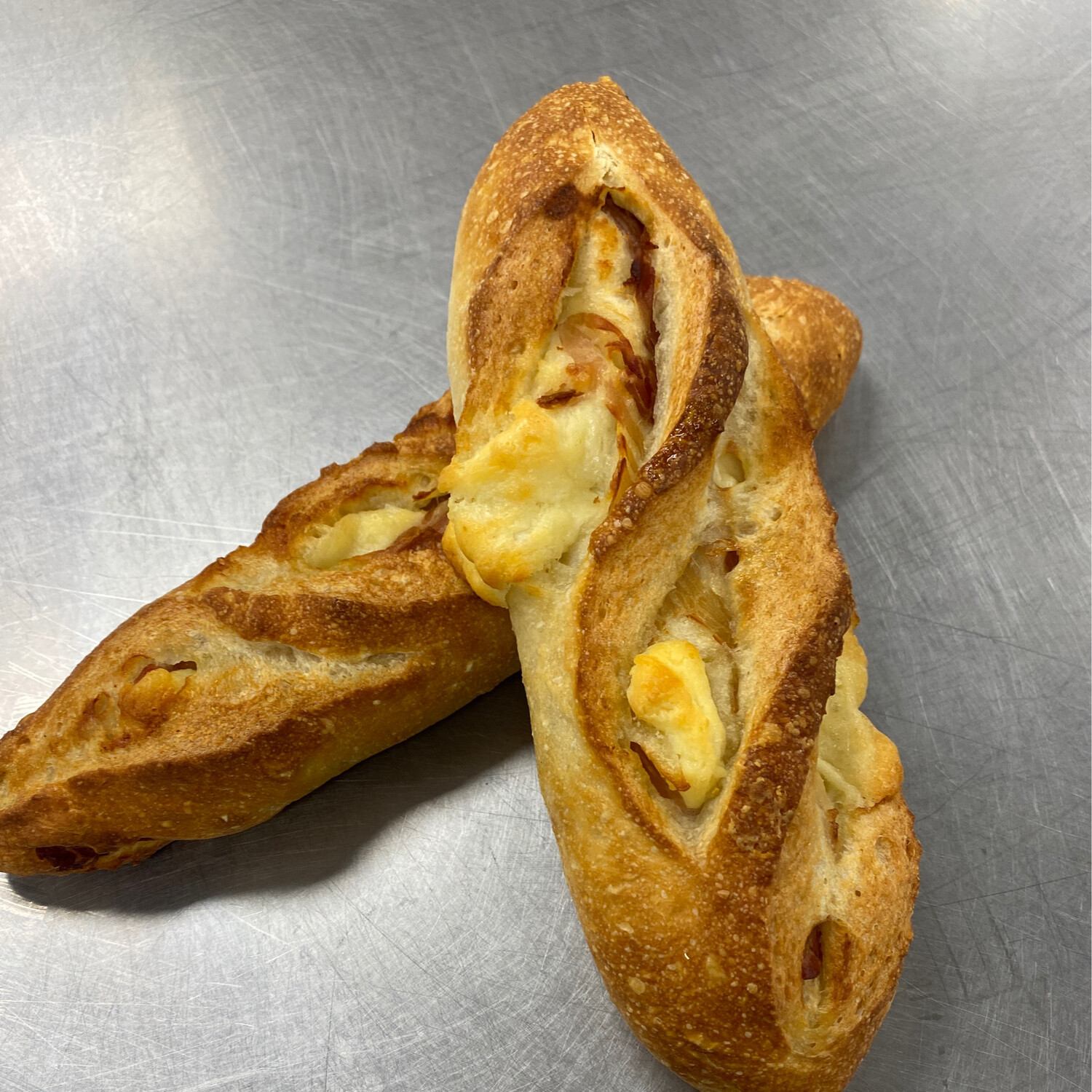 Prosciutto Asiago Open Calzone