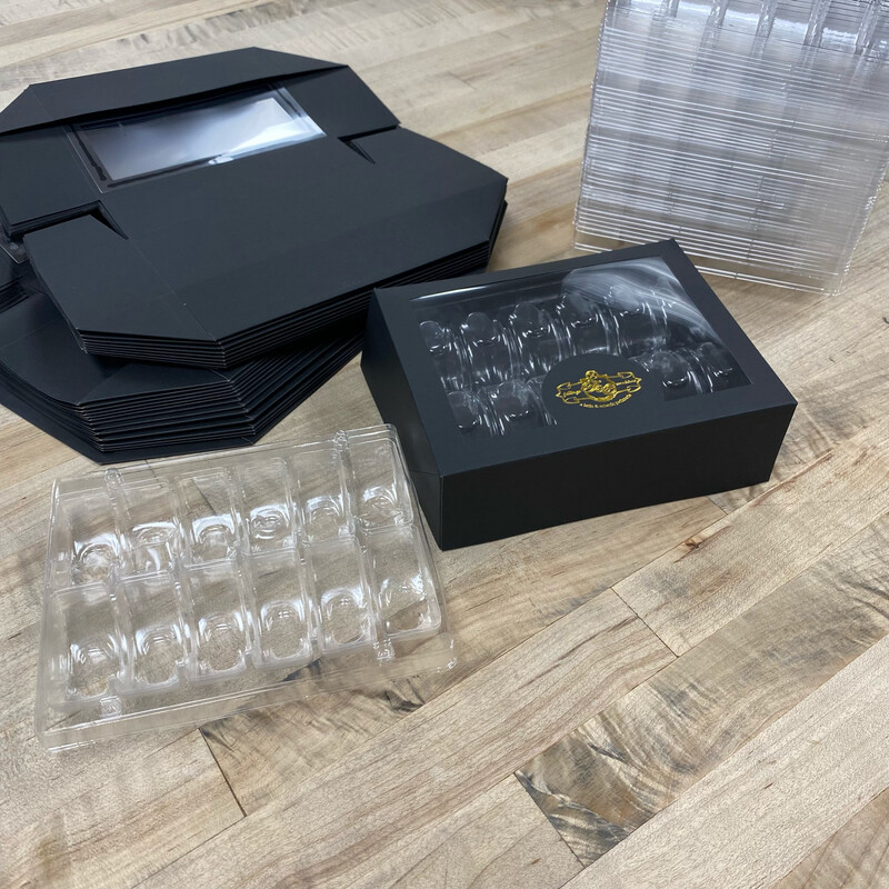 Empty Macaron Box of 12 (pack of 25)