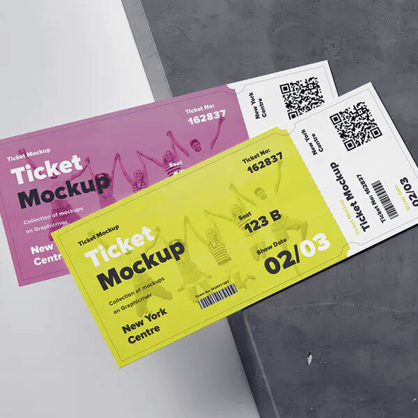 Event Tickets 3.5"x8.5" Recycled Qty 500