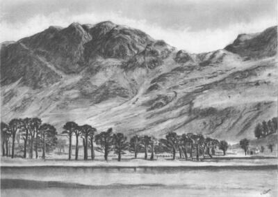 Haystacks, Buttermere (Charcoal)