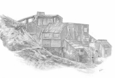 The old Mill at Force Crag mine