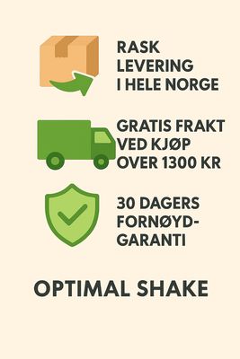 Optimal Shake – Rask levering, gratis frakt over 1300 kr og 30 dagers fornøydgaranti