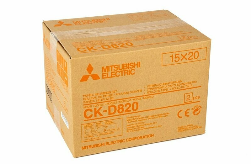 PAPIER 15X20 ou 10x15 cm  POUR D80DWS- D90DW MITSUBICHI (2x215) (2x430)