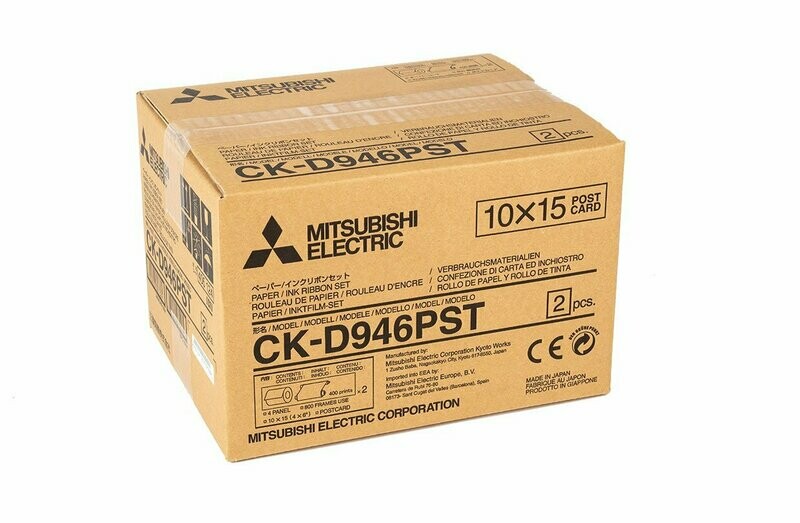 PAPIER 10X15 CARTE POSTAL  POUR MITSUBICHI D90 (2x430)