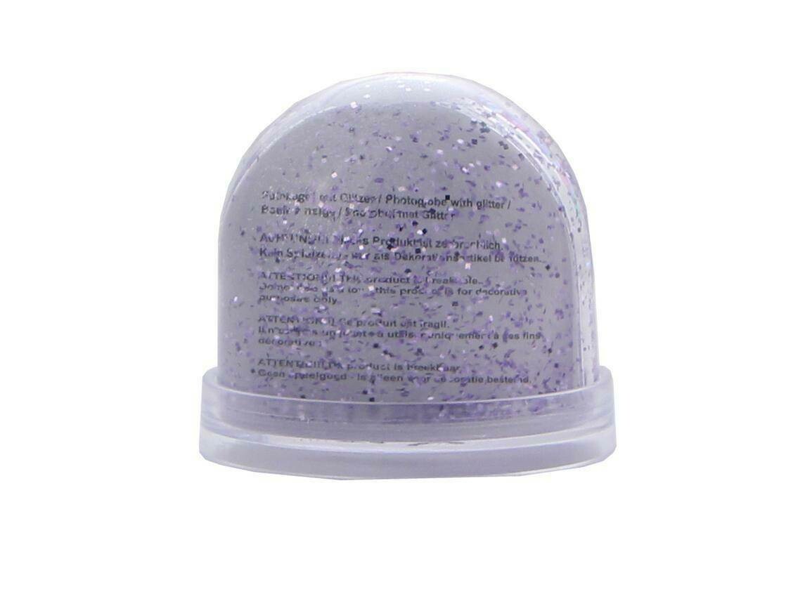 Boule à neige pour photo 89 x 75 mm - Paillettes et lavande