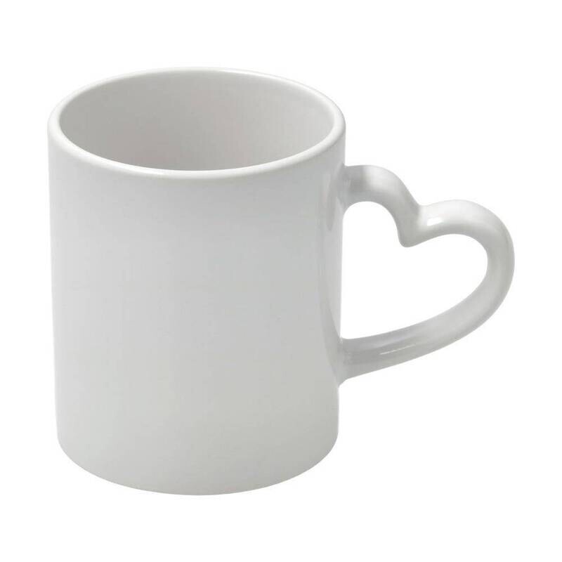 MUG BLANCHE 11 OZ. POIGNE COEUR