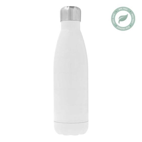 GOURDE ACIER 500ML BLANC