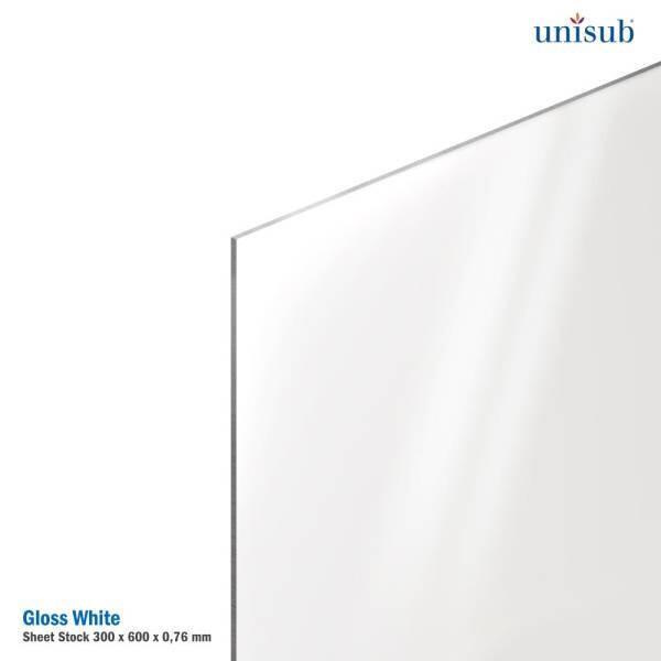 PANNEAU ALUMINIUM BLANC BRILLANT 30X60 CM