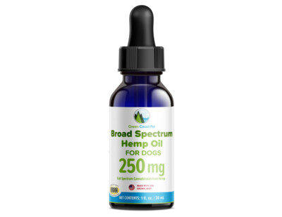 250 mg Broad-Spectrum Hemp Oil Dropper for Dogs