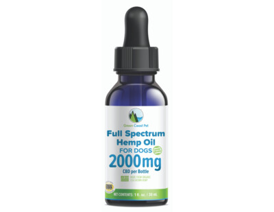 2000 mg Full-Spectrum Hemp Oil Dropper For Dogs