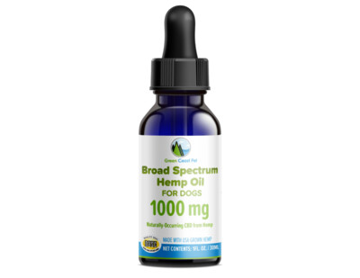 1000 mg Broad-Spectrum Hemp Oil Dropper for Dogs