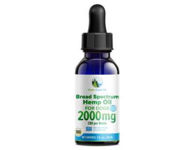 2000 mg Broad-Spectrum Hemp Oil Dropper For Dogs