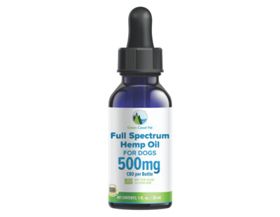 500 mg Full-Spectrum Hemp Oil Dropper for Dogs