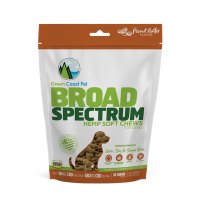480 MG CBD Broad Spectrum Hemp Soft Chews - Peanut Butter Flavor 480 MG CBD Broad Spectrum Hemp Soft Chews - Peanut Butter Flavor
