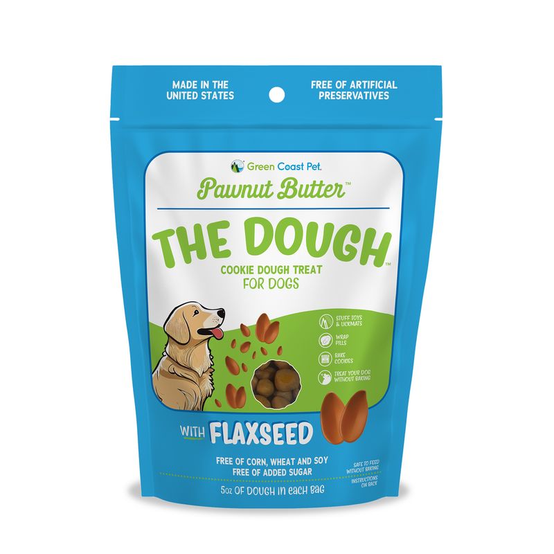 Pawnut Butter THE DOUGH with Flaxseed: A soft cookie dough dog treat. Fill toys, wrap pills, bake cookies