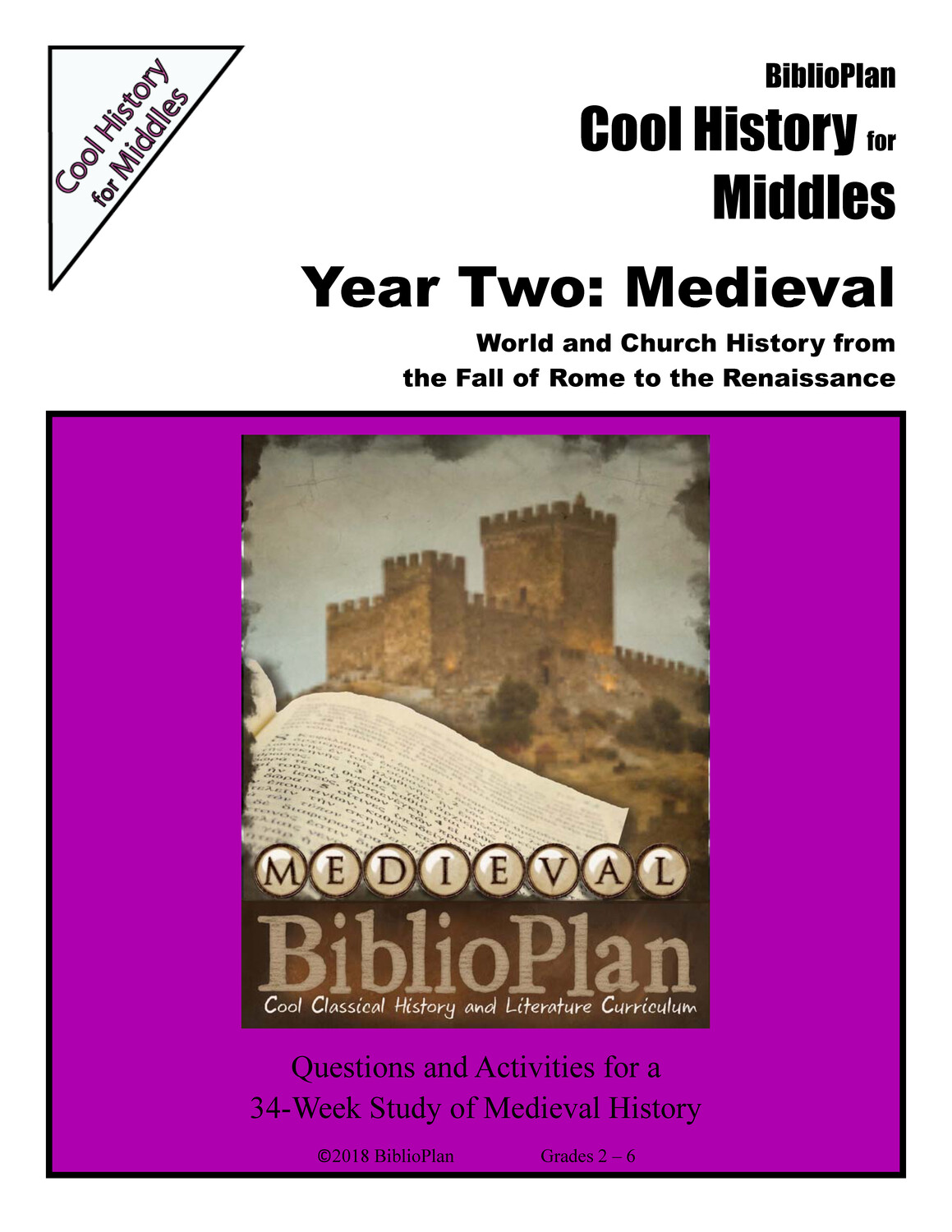 Medieval Cool History for Middles Hardcopy