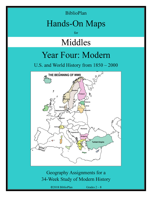 Modern Hands-On Maps for Middles Hardcopy