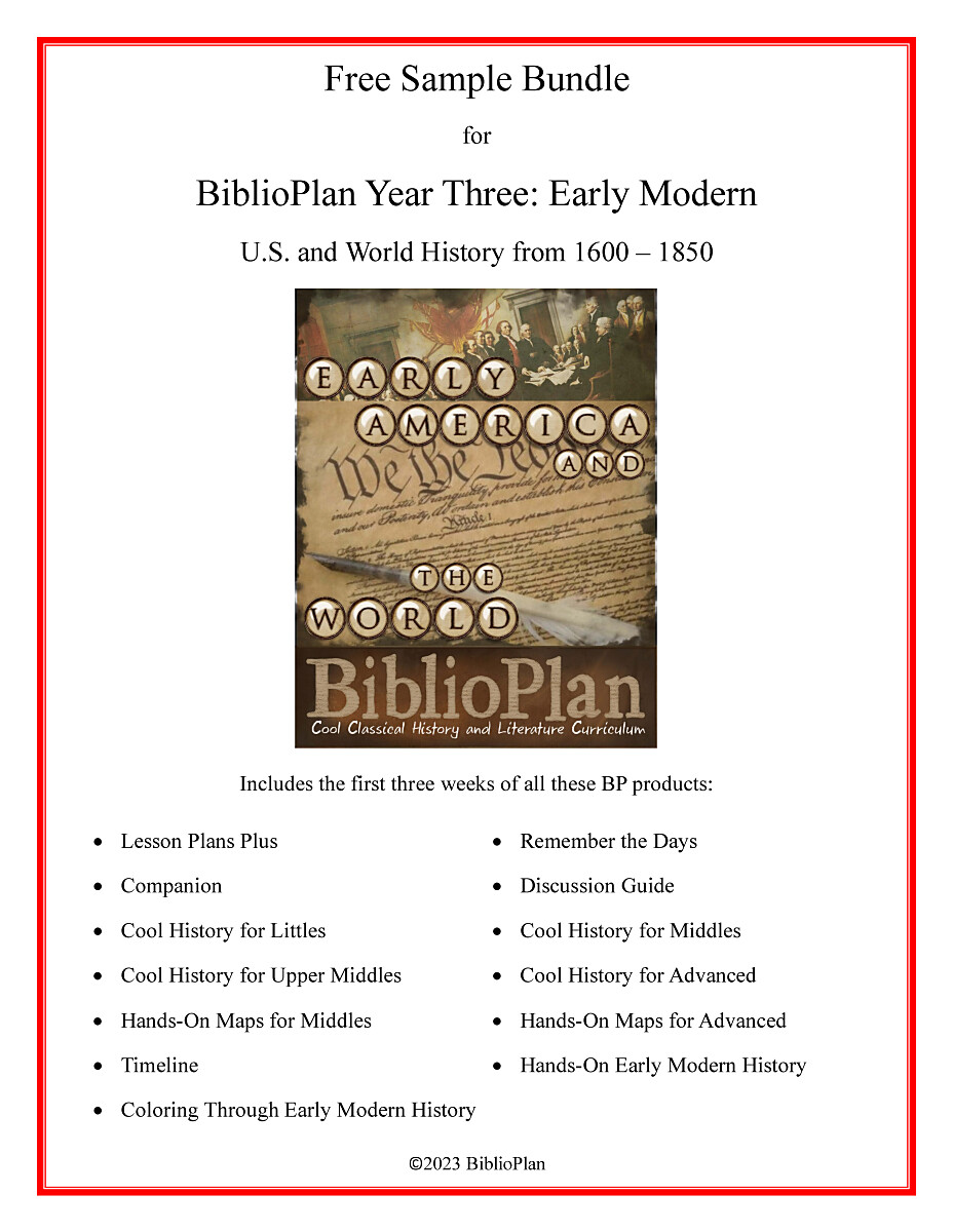 Early Modern Free Sample Bundle