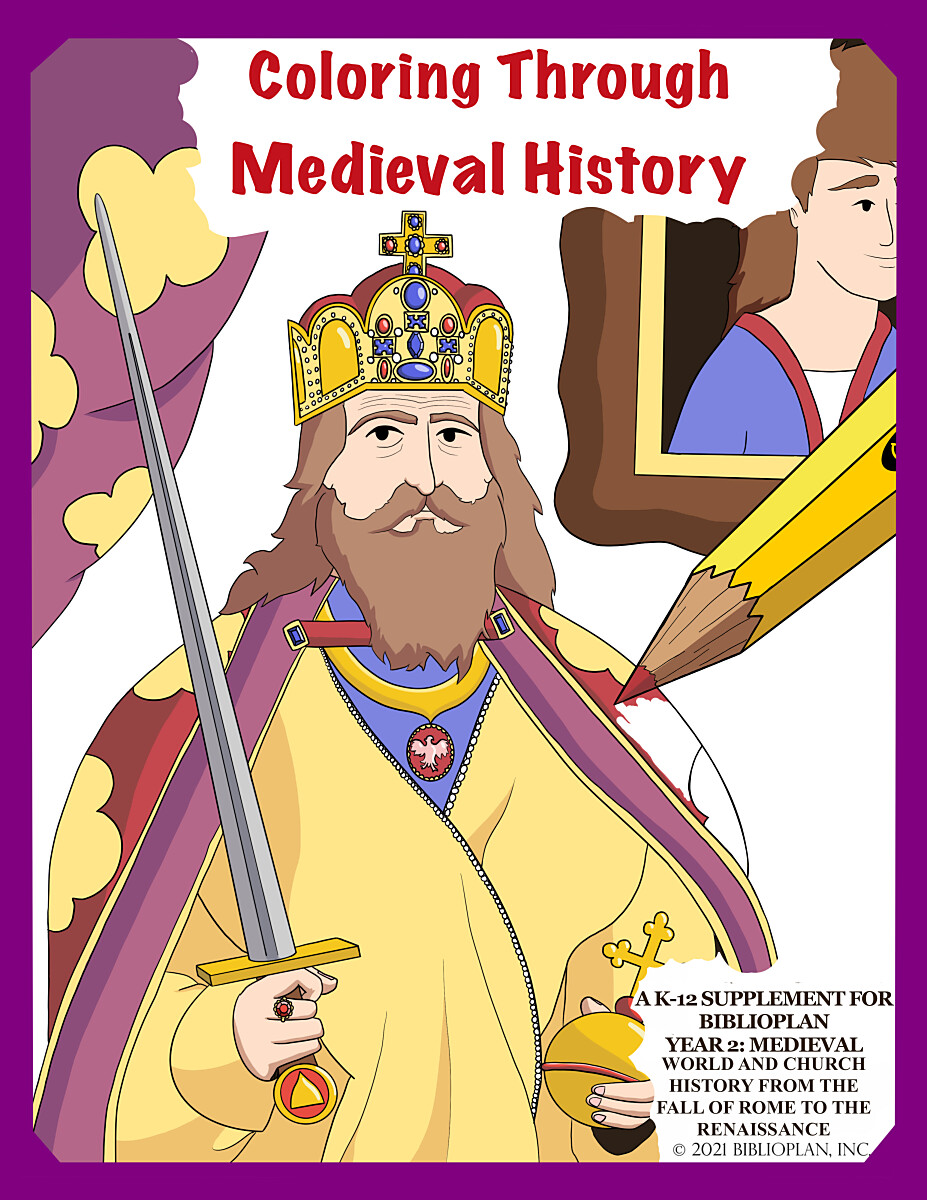 Medieval Coloring Through History Hardcopy