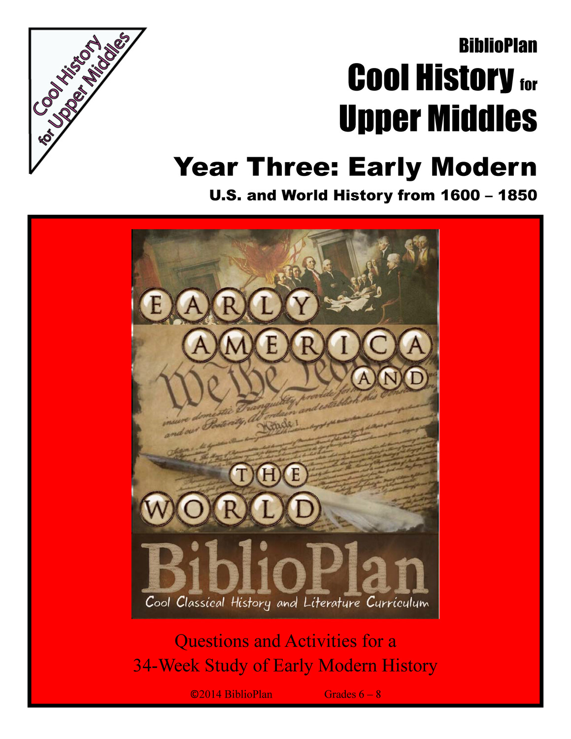 USED Early Modern Cool History for Upper Middles Hardcopy