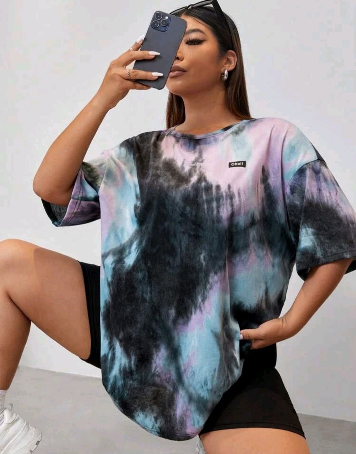 Camiseta tie dye overzise