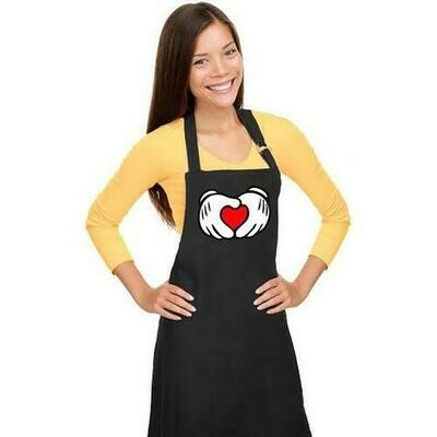 Mickey Hands Love Apron