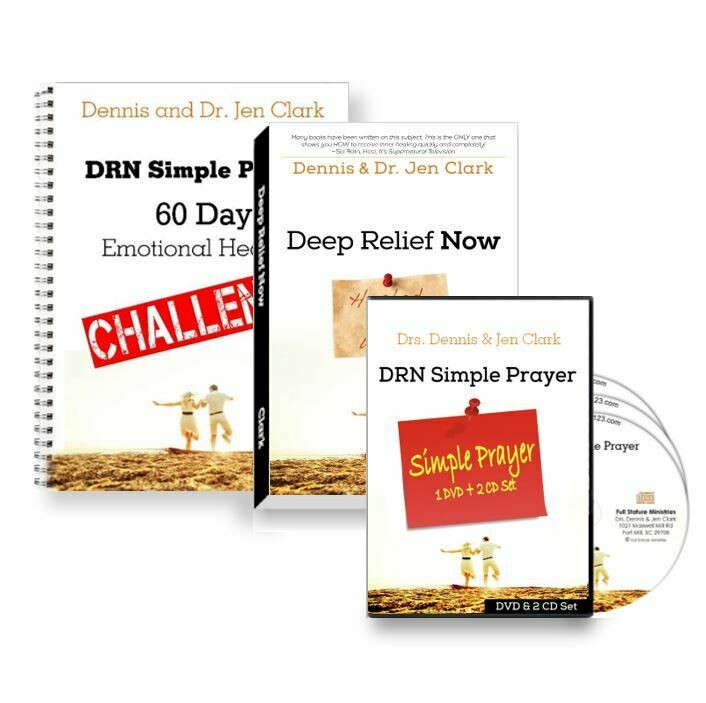 Deep Relief Now - Simple Prayer (1-DVD 2 Prayer CDs with background music, Book, and Journal Bundle)
