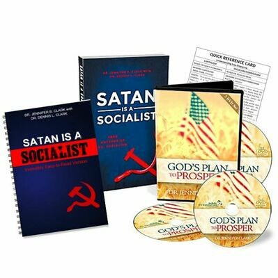Satan Is a Socialist Super Bundle: Paperback book, 3-DVD series, Easy-to-Read booklet, and BONUS Quick Reference Card